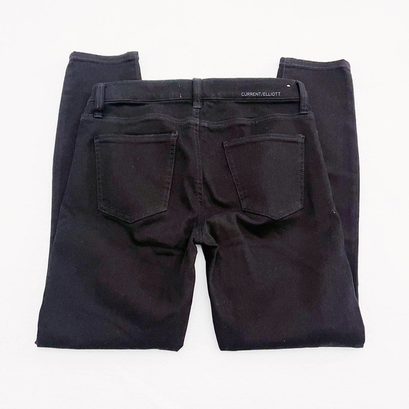 Current Elliott Black Denim Skinny Jeans SZ27 - Picture 5 of 7